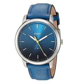 Fossil Klockarmband FS5465 Läder Blå 22mm