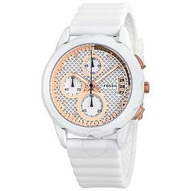 Fossil Klockarmband ES3981 Silikon Vit 20mm