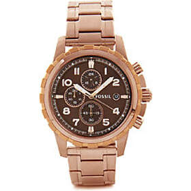 Fossil Klockarmband BQ1655 Stål Rosévin 22mm