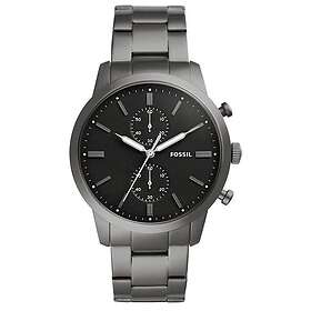 Fossil Klockarmband FS5349 Rostfritt stål Antracitgrå 22mm