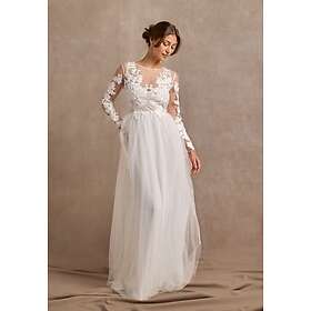 Bubbleroom Occasion Floral Embroidered Tulle Wedding Gown