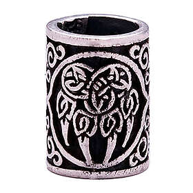 Northern Viking Jewelry Silver Björnens Tass skäggsmycke NVJHE024
