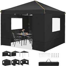 COBIZI Tonnelle Pliante 3x3 Imperméable avec 4 Parois Barnum Professionnel Protection UV Chapiteau