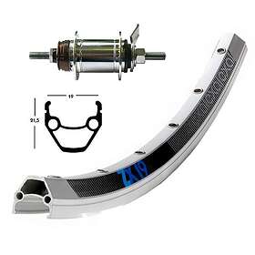 Exal Winora Zx 19 Sh.din.dh 3n80 Qr Landsvägscykelns Bakhjul