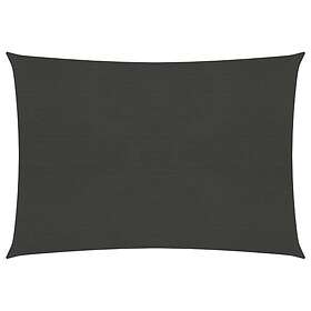 vidaXL Solseil 160g/m² antrasitt 6x7 m HDPE