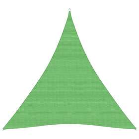 vidaXL Solseil 160g/m² lysegrønn 5x7x7 m HDPE