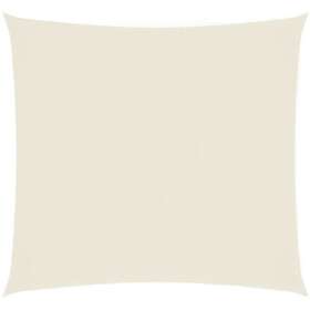 vidaXL Solseil oxfordstoff kvadratisk 4,5x4,5 m kremhvit