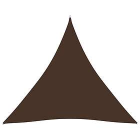 vidaXL Solseil oxfordstoff trekantet 6x6x6 m brun