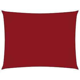 vidaXL Solseil oxfordstoff rektangulær 3,5x4,5 m rød