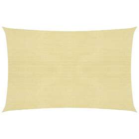 vidaXL Solseil 160g/m² beige 2,5x3 m HDPE