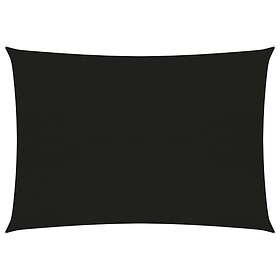 vidaXL Solseil 160g/m² svart 3,5x5 m HDPE