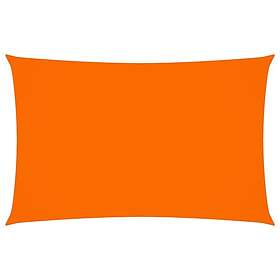 vidaXL Solseil oxfordstoff rektangulær 2x5 m oransje