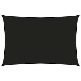 vidaXL Solseil oxfordstoff rektangulær 5x7 m svart