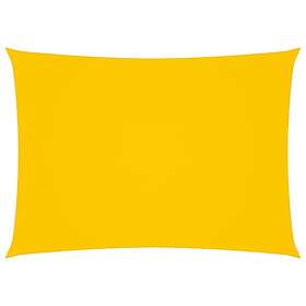 vidaXL Solseil oxfordstoff rektangulær 4x6 m gul