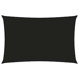vidaXL Solseil oxfordstoff rektangulær 5x8 m svart