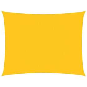 vidaXL Solseil oxfordstoff rektangulær 2x3,5 m gul