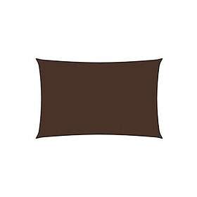 vidaXL Solseil oxfordstoff rektangulær 3x6 m brun
