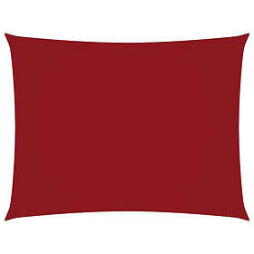 vidaXL Solseil oxfordstoff rektangulær 3x4 m rød
