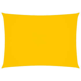 vidaXL Solseil oxfordstoff rektangulær 3x5 m gul