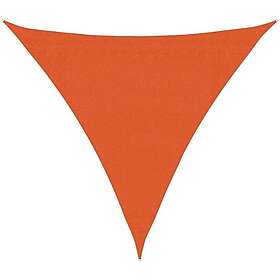 vidaXL Solseil 160g/m² trekantet oransje 3,6x3,6x3,6 m HDPE