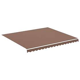 vidaXL Erstatningsduk for markise brun 4x3,5 m