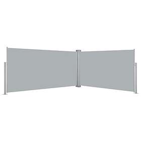 vidaXL Uttrekkbar sidemarkise 160x600 cm grå