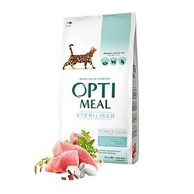 Optimeal Adult & Senior Sterilised & Urinary Care Turkey Torrfoder Till Katt 10kg