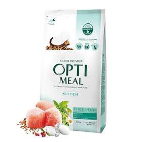 Optimeal Complete dry pet food for kittens chicken, 1,5kg