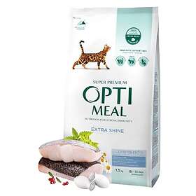 Optimeal Complete dry pet food for adult cats high in cod fish, 1,5kg