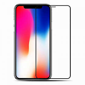 Skärmskydd i 9H härdat glas för iPhone 14, Svart