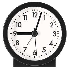 Clas Ohlson Analog vekkerklokke med lydløse visere, 8,9 cm