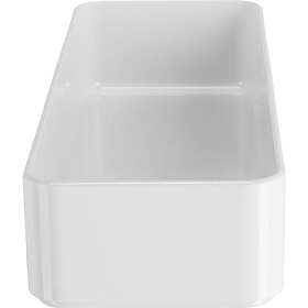 Clas Ohlson Organizer Calm förvaringslåda i vit plast M – 25,5 x 8,5 x 4,5 cm