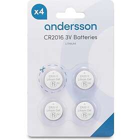 Andersson CR2016 Lithium 4-pack