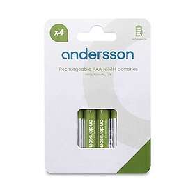 Andersson HR03 AAA NiMH 950mAh 4-pack