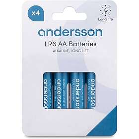 Andersson LR06 AA Long Life Alkaline 4-pack