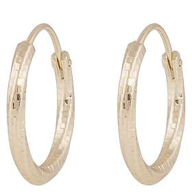 Snö Of Sweden Honey Sparkling Hoop Earring Gold 18mm