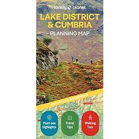 Lonely Planet Lake District & Cumbria Planning Map
