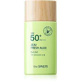 The Saem Jeju Fresh Aloe Sun sunscreen gel with aloe vera SPF 50+ 50g