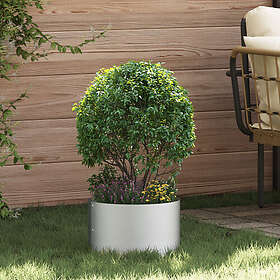 vidaXL Galvaniserad Metallkruka Galvaniserad Metall 30 cm diameter