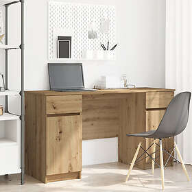 vidaXL Skrivbord Artisan Ek 140x49x76 cm Konstruerat trä