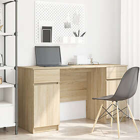 vidaXL Skrivbord Sonoma Ek 140x49x76 cm Konstruerat trä