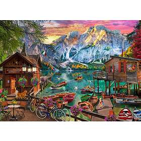 Bluebird Puzzle Lago Di Braies, Italien 500 Bitar