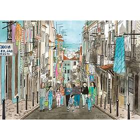 Magnolia Puzzles Promenad i Lissabon 1000 Bitar