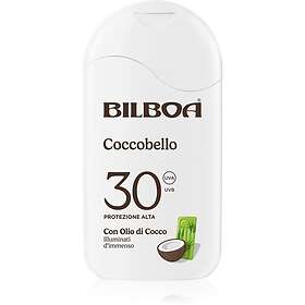 Bilboa Coccobello Latte Mjölk för solbränna med kokosnötolja SPF 30 200ml