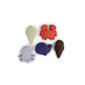 Filibabba Silicone Sand Toys Mix 5 st.