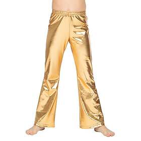 70-tals Byxor för Barn Guld Metallic 152