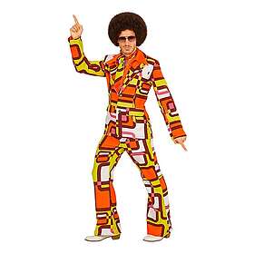 70-tals Groovy Herrkostym Maskeraddräkt XX-Large