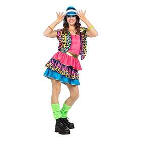 80-tals Neon Leopard Dam Maskeraddräkt 40