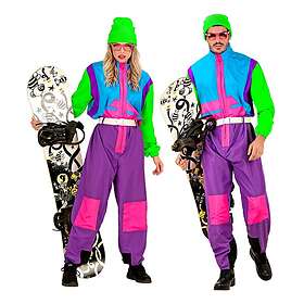 80-tals Skidoverall Neon Maskeraddräkt XXX-Large