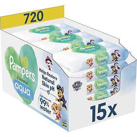 Pampers Harmonie Aqua Paw Patrol Våta rengöringsservetter för barn 720 st.
